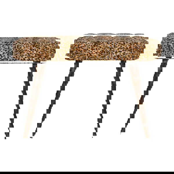 Artisan Furniture Leopard Print Deep Button Bench