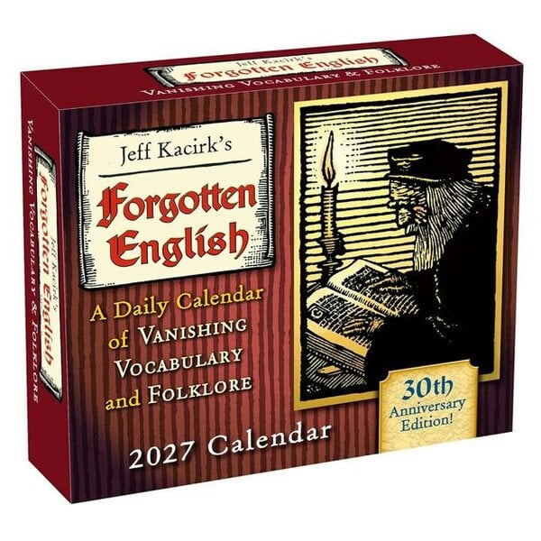 Forgotten English Desk Calendar 2027, Desk Calendars, Day To View, History & Literature, Gift