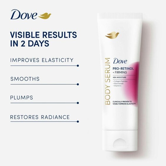 Dove Pro Retinol Firming Body Serum 6 Pack, Collagen Peptides & Vitamin, 6x200ml