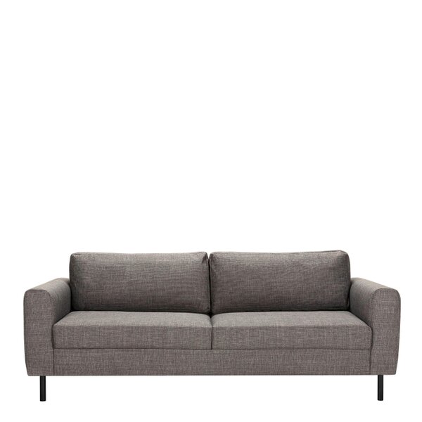 Wyld Haus Set of 2 San Sebastian 3 Seater Sofas Upholstered Light Grey Fabric