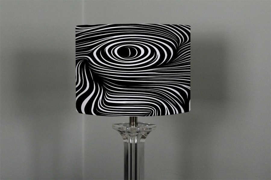 Benjamin Tate Design woodcut style on the subject of human soul (Ceiling & Lamp Shade)