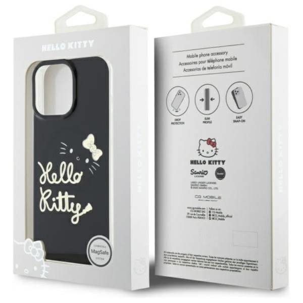 Hello Kitty IML Golden Diva Case with MagSafe for iPhone 16 Pro Max 6.9" Black - HKHMP16XHGDIK