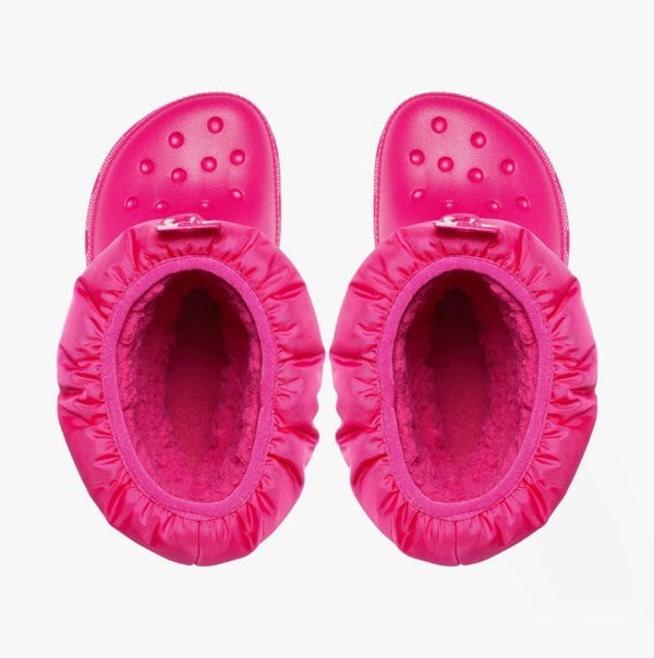 Crocs 207683-6X0 CLASSIC NEO PUFF Girls Boots Candy Pink