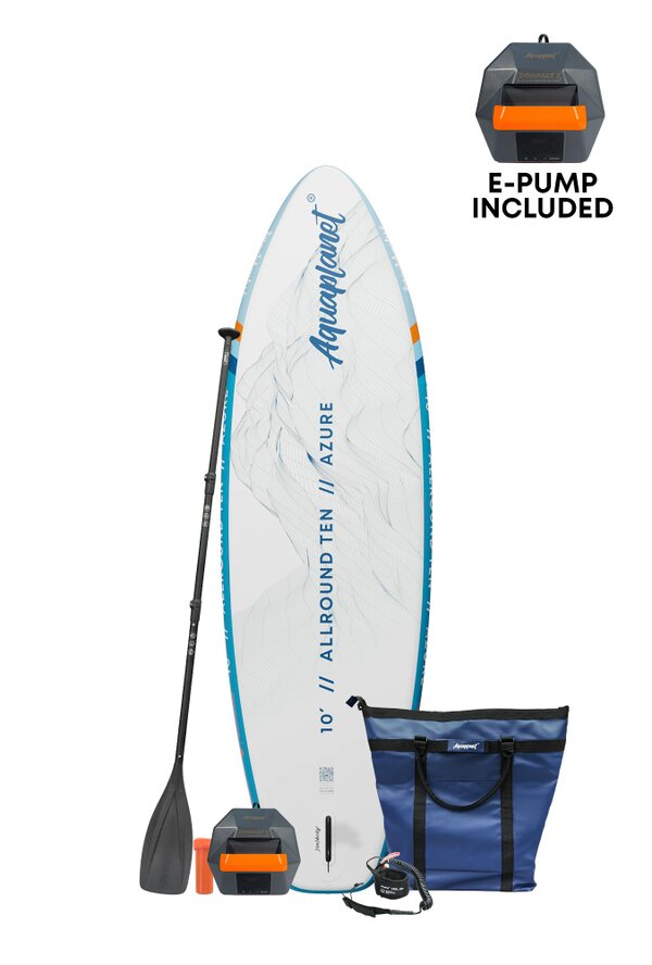 Aquaplanet ALLROUND TEN 10' Inflatable Paddle Board Package - Azure