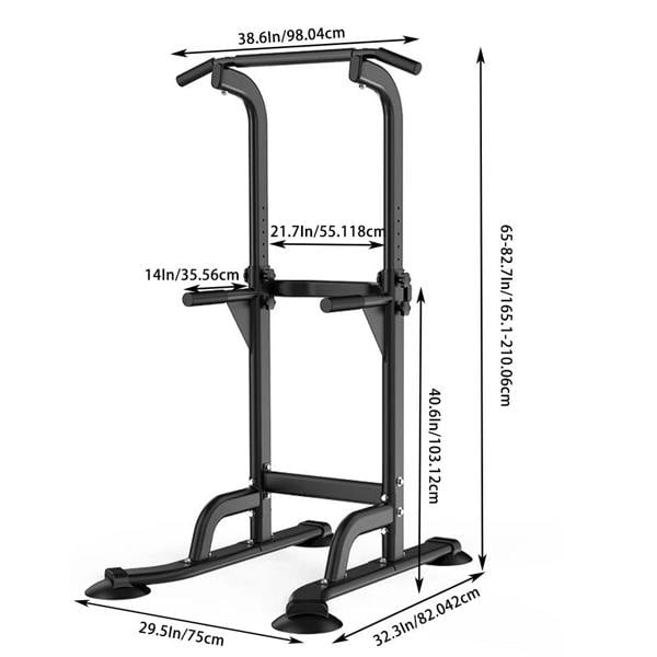 Havendro Heavy Duty Power Tower Pull Up Dip Station Multi-Function Home Gym Workout Stand