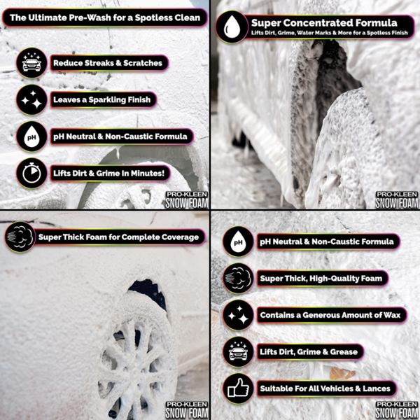 ProKleen Pro-Kleen Super Snow Foam Car Shampoo 2L Cherry