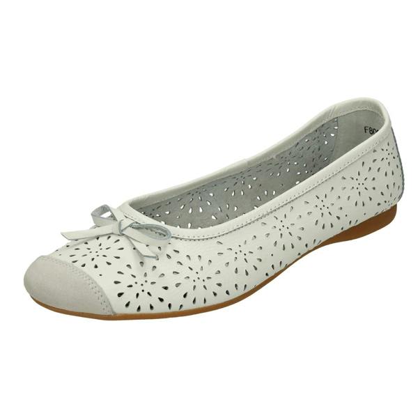 Spot On Ladies Spot On Detailed Ballerina Flats F8006