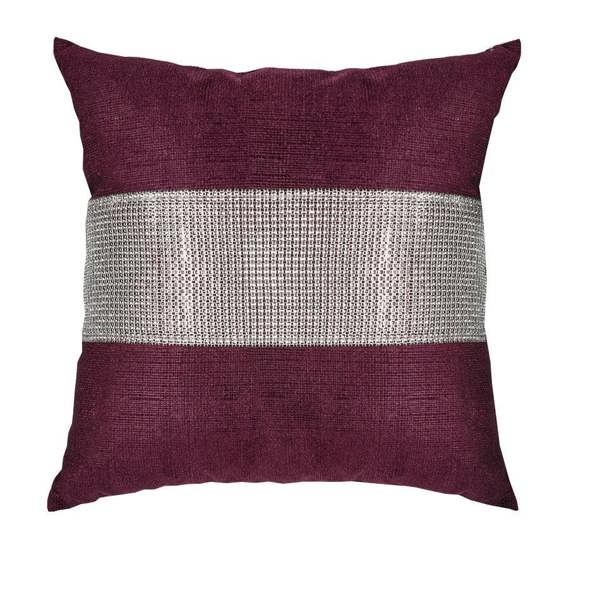 Eclat Cushion Cover 17 x 17" Aubergiene