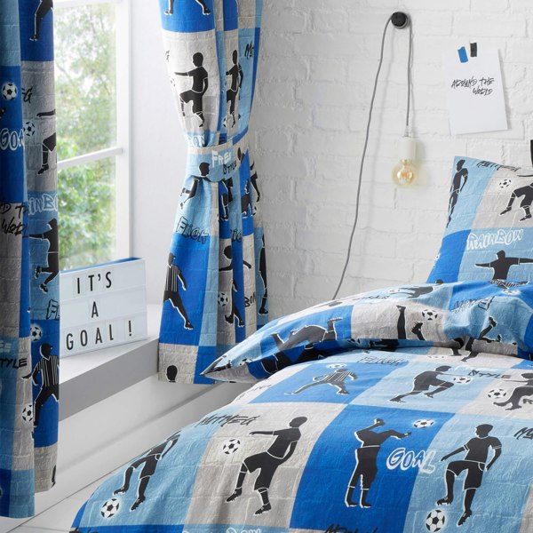 Freestyle Football Curtains - Happy Linen Company