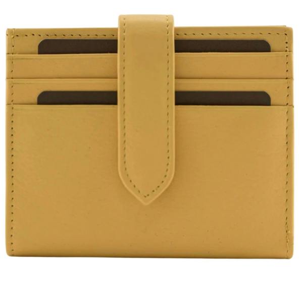 Mala Leather Origin Plain Leather Tabbed Card & Note Holder