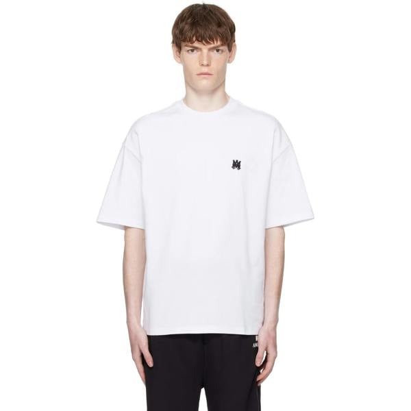 Amiri MA Logo Skater Oversized T-Shirt   in  White