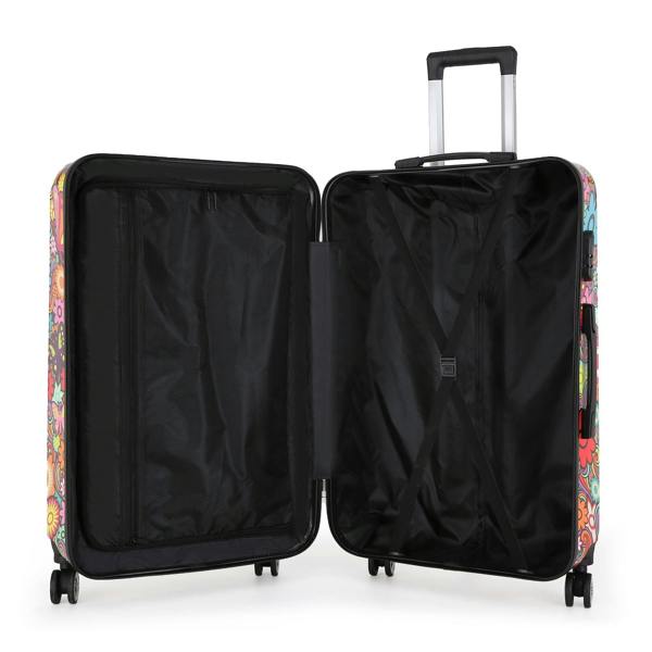 Infinity Luggage Hardside Shell Suitcase Set Printed Luggage Lightweight Cabin Travel Bag