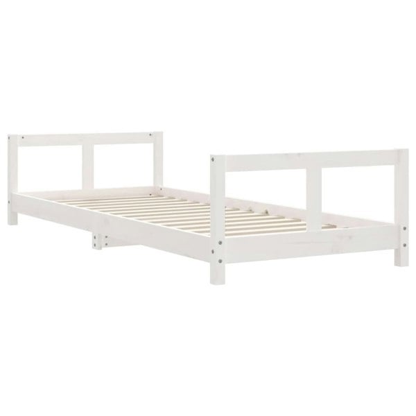 Berkfield Kids Bed Frame White 80x200 cm Solid Wood Pine