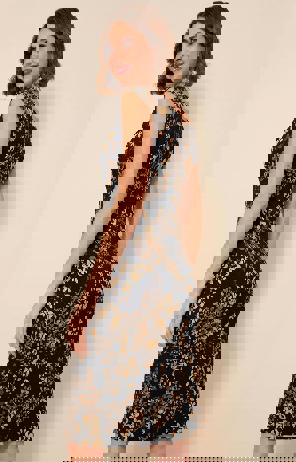 Alie Street London Pippa Shift Dress Petite - Golden Blossom