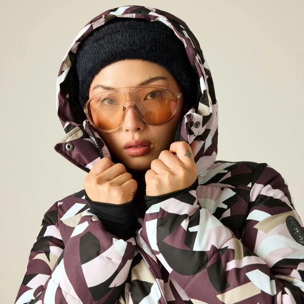 Dare 2B Womens/Ladies Allure Abstract Ski Jacket - Huckleberry