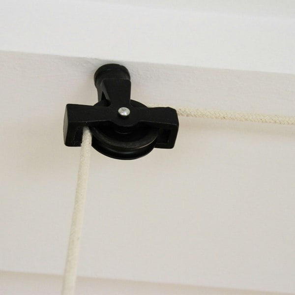 Monstershop Clothing Airer Ceiling Pulley - Black - 1.8m