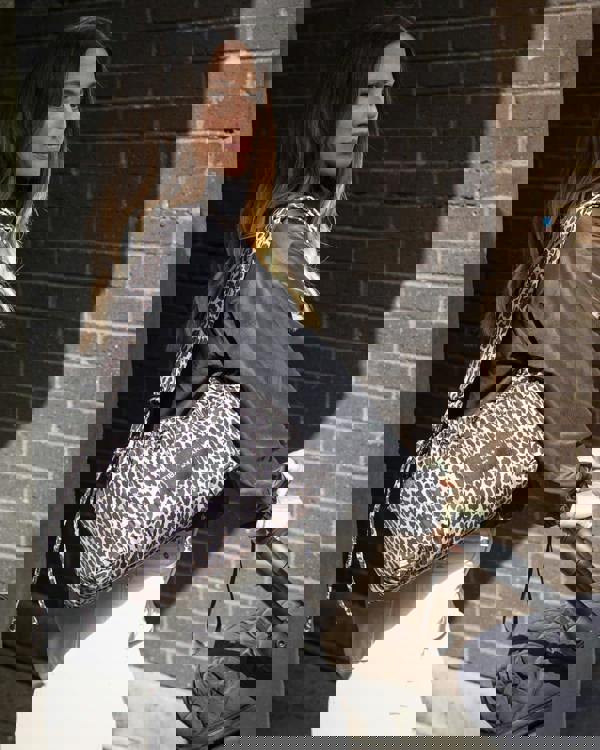 Tiba + Marl Mini Luna Drawstring Stroller Bag Leopard Print