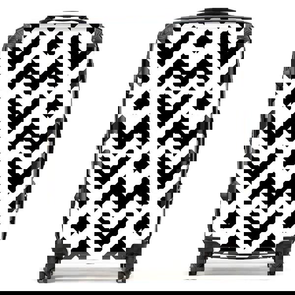 Warren Reed Black And White Abstract Pattern Suitcase
