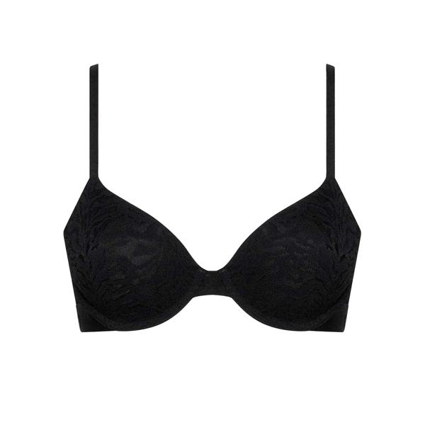 Calvin Klein Womens/Ladies Demi Cotton Push Up Bra - Black - 