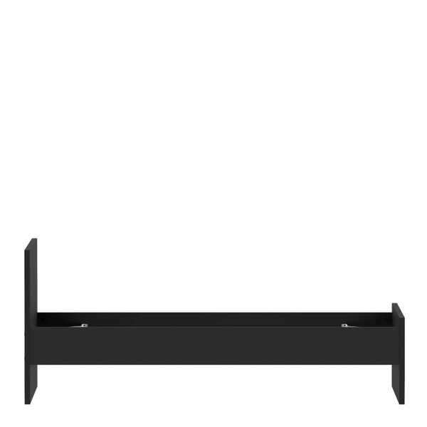 Wyld Haus Budapest 3ft Single Black Wooden Bed Frame