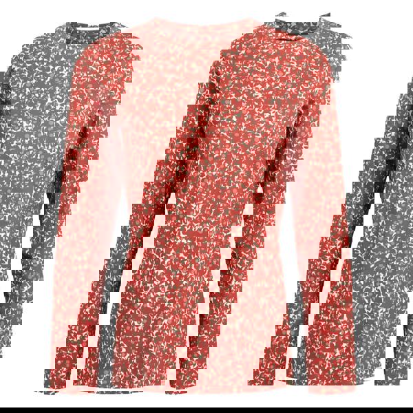 Regatta Womens Orla Kiely Berry Long-Sleeved T-Shirt - Red