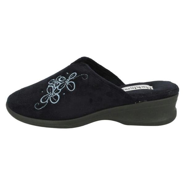 Padders Ladies Padders Wedge Heel Slipper Sable