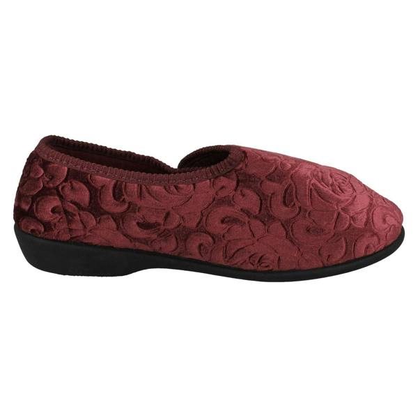 Jo & Joe Ladies Jo & Joe Embossed Floral Detailed Slippers Doreen