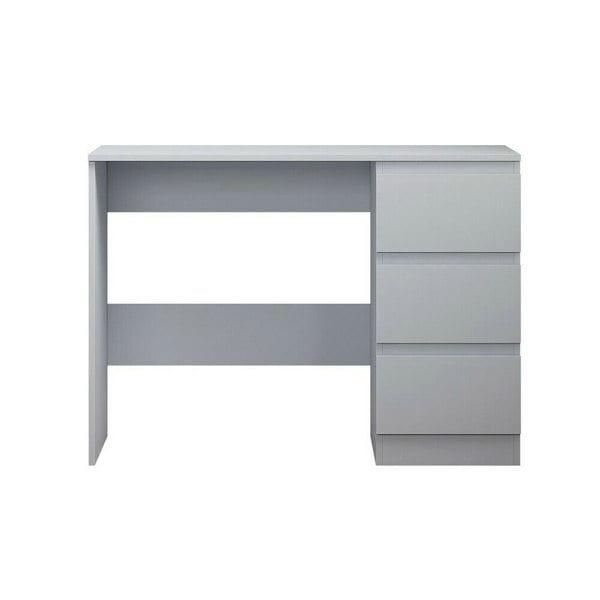 Matt Grey Dressing Table With 3 Drawes Office Desk 1