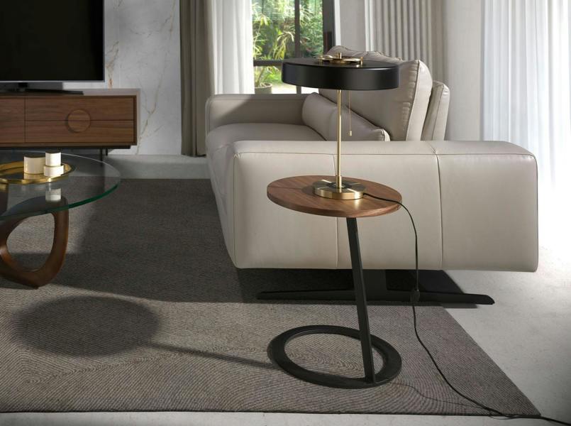 Angel Cerdá Table lamp in gold aluminium and black aluminium 8061
