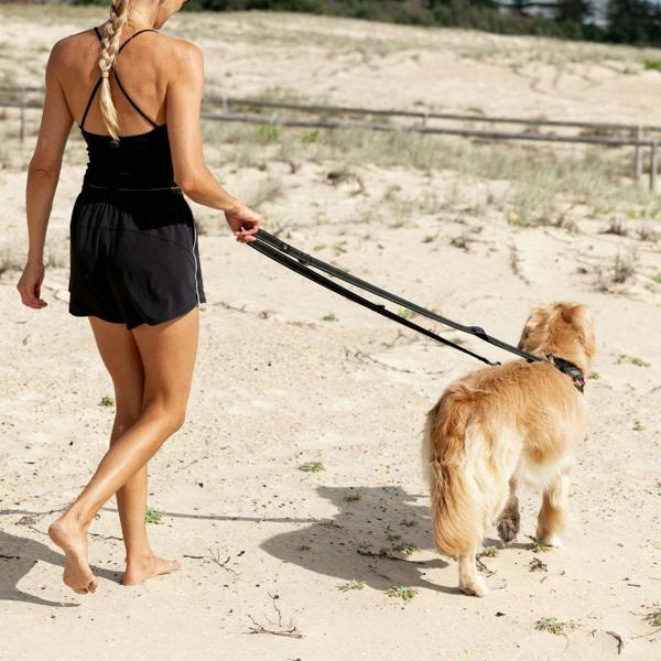 EzyDog Vario 4 Multi-Function Dog Lead in Black