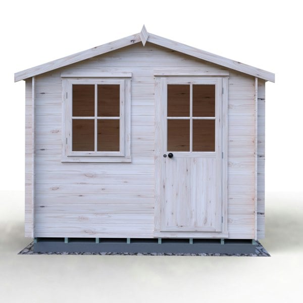 Shire Avesbury 9x9 Log Cabin 19mm interlock  Cladding - Best Shed