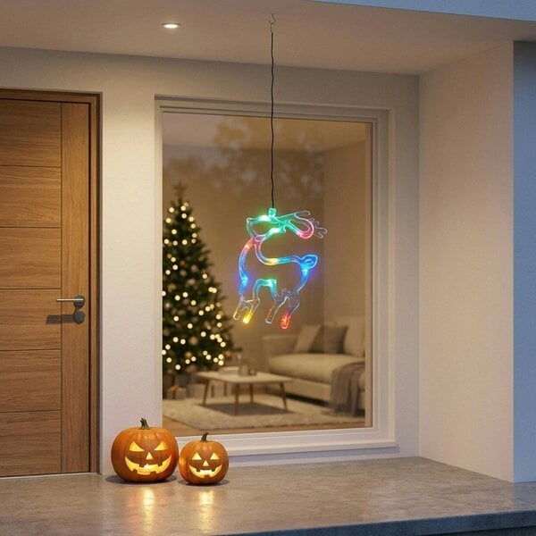 Garden Greatness Multi-Coloured LED Deer Window Light - V3