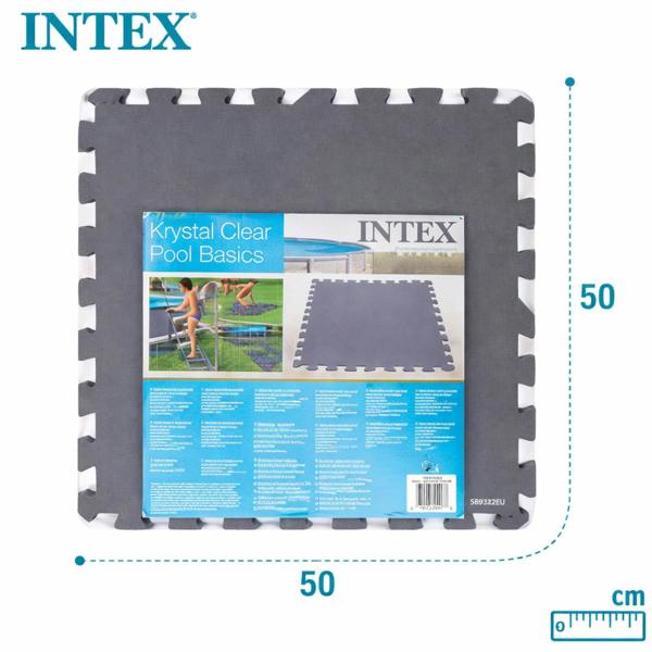 smartbies Intex Interlocking Padded Floor Protectors Pool Mat 8 Piece Set