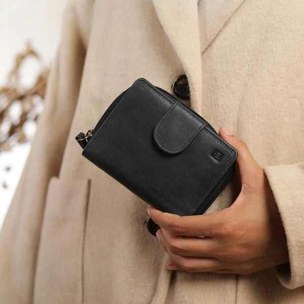PRIMEHIDE Columbia Leather Purse With Zip