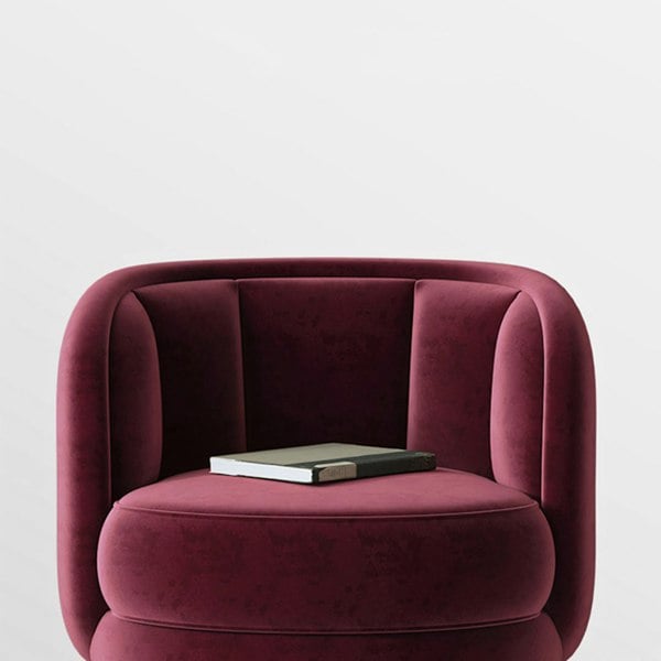 Weilai Concept Carver Accent Lounge Chair, Purple
