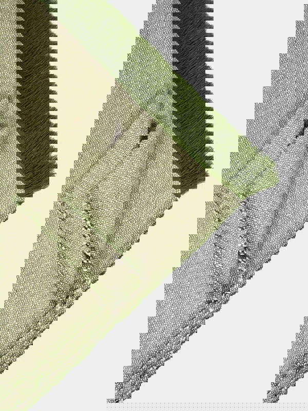 Yoga Studio Two Toned Cotton Yoga Blanket - Two Toned - Green