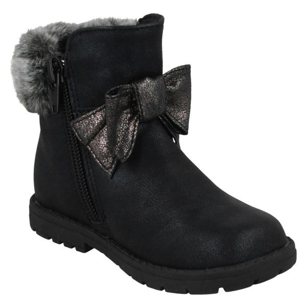 Spot On Girls Spot On Fur Collar Ankle Boots H4183