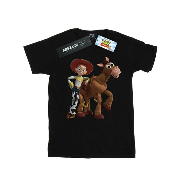Disney Mens Toy Story 4 Jessie And Bullseye T-Shirt - Black