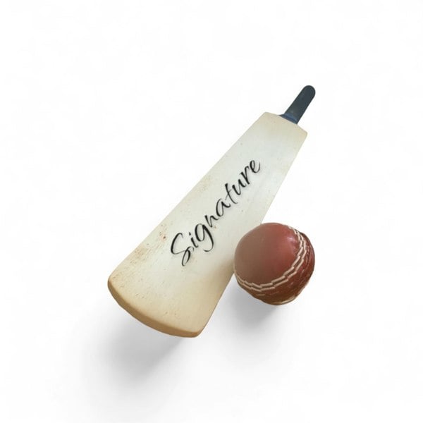 CRICKET-GIFTS - Mini Blank Cricket Bat | Ideal for Player Signatures | Small & Durable 40cm | Unvarnished & Unoiled | Ball Not Included