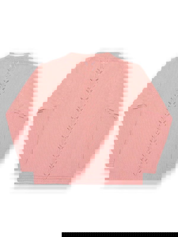 Kite Girls Organic Together Cardi Dusky Pink