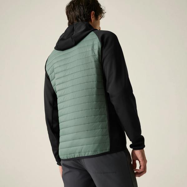 Regatta Mens Andreson Hybrid Jacket - Dark Forest Green/Black