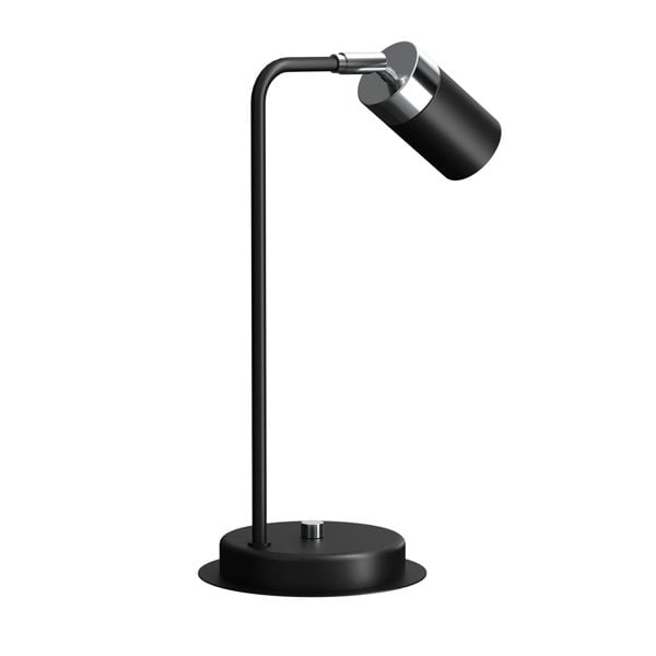 Milagro Joker Hand Made Designer Table Lamp In Matt Black And Chrome