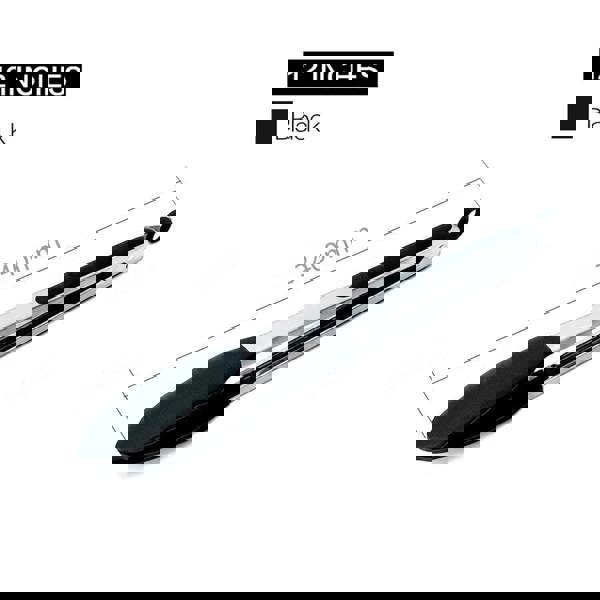 Anygleam Tong Stainless Steel Large Black Handle Clip Heat Resistant Cooking Baking Salad Steak Kitchen Gadget