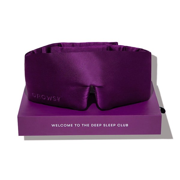 Drowsy Sleep Co Silk Sleep Mask - Purple Martini