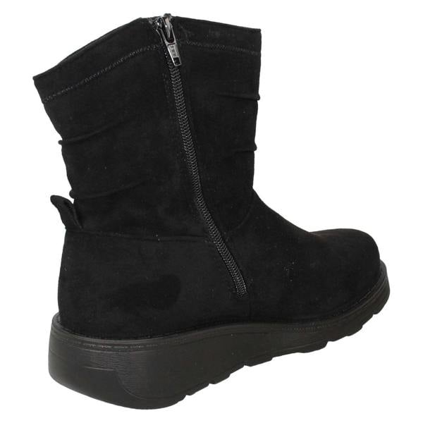 Spot On Ladies Spot On Casual Zip Ankle Boots F51201