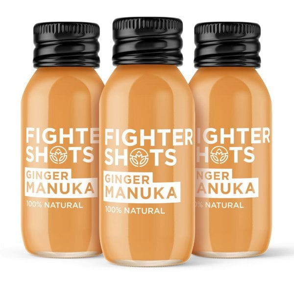 Fighter Shots Ginger + Manuka Honey 6 or 12x 60ml