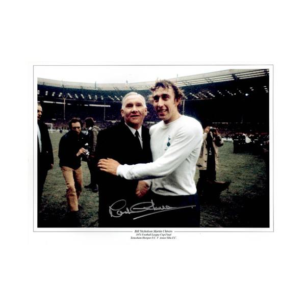 Martin Chivers Signed Tottenham Hotspur 16x12 Photo
