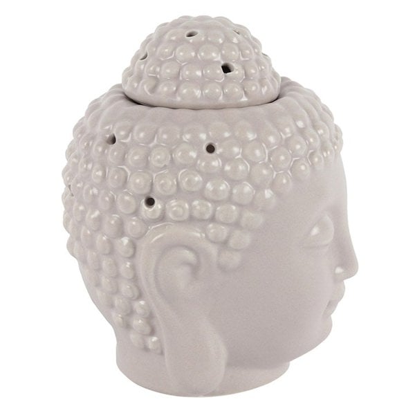 Serano Small Grey Buddha Head Oil Burner
