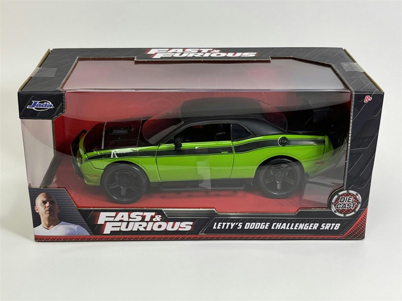 Jada Fast and Furious Lettys Dodge Challenger SRT8 Green and Black 1:24 253203043