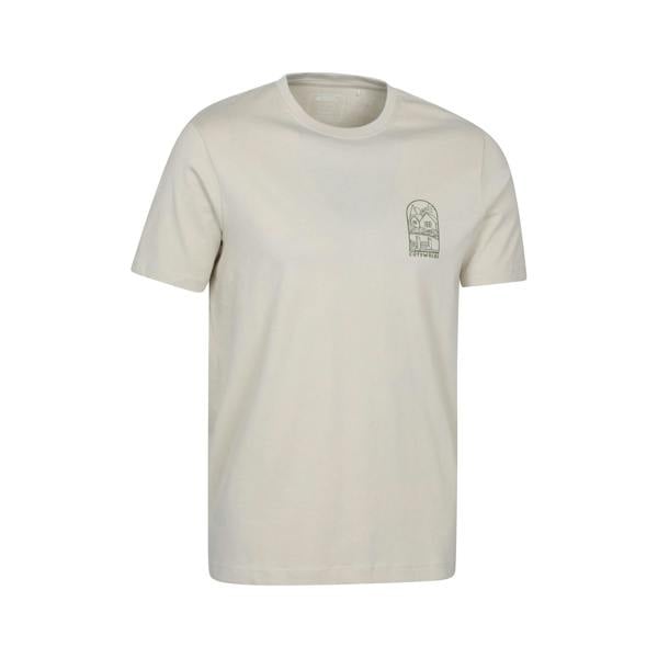 Mountain Warehouse Mens Cotswold Short-Sleeved T-Shirt - Off White - 